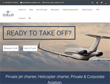 Tablet Screenshot of cielo-aviation.com